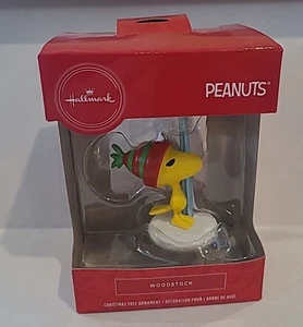 Hallmark Christmas Ornament  Woodstock Going Skiing Peanuts Gang Skis NEW - Picture 1 of 2