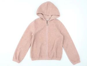 M&Co Girls Pink Hooded Fleece Jacket 11-12 Years - Picture 1 of 12