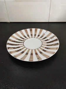 Set Of 4 Wedgwood China Jasper Conran Platinum Stripe design saucers - Picture 1 of 3