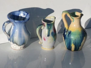 Ceramic Pitchers with Pinch Spout & Handle - Picture 1 of 8