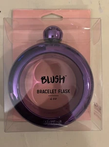 Flask Blush Bracelet Flask 4 oz Capacity Purple Gag Gift New Sealed - Picture 1 of 3