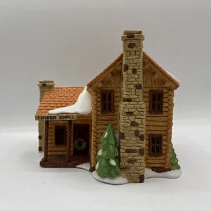 Department 56 1987 Vintage HVC New England Village Timber Knoll cabaña de troncos 6544-7 - Imagen 1 de 12