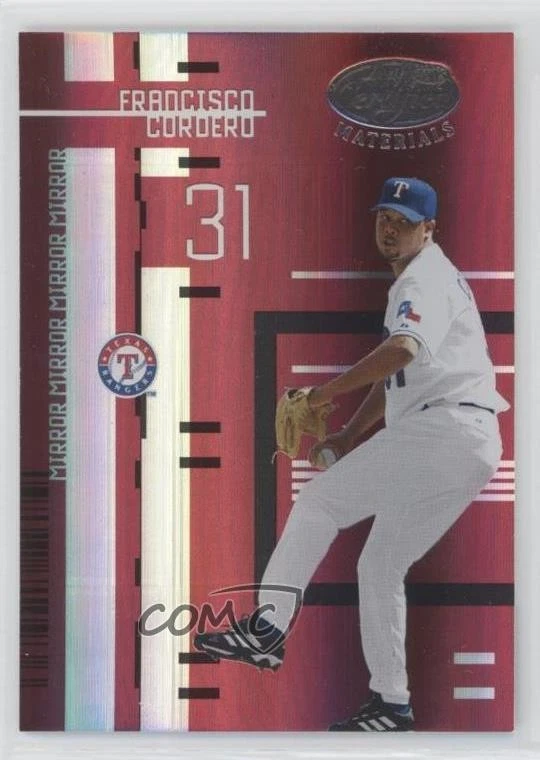 2005 Leaf Certified Materials Mirror Red /100 Francisco Cordero #92 - Image 1 of 2