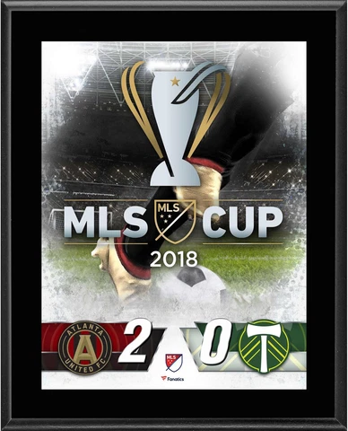 Atlanta United FC vs Portland Timbers 2018 MLS Cup 10.5" x 13" Sublimated Plaque Cover