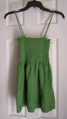 TOP/TÚNICA AEROPOSTALE 100 % ALGODÓN VERDE SÓLIDO TALLA M SIN MANGAS TODOS LOS DÍAS  Foto 1 de 3
