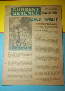 RARO PERIÓDICO DE CIENCIA E HISTORIA ACTUAL 1954 ABR 26 VINTAGE - BOEING - Imagen 1 de 2