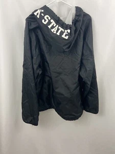 Vintage Kansas State K State Black Retro Spell Out Size XXL 1/2 Zip Hoodie - Imagen 1 de 10