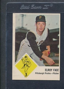 1963 Fleer #057 Elroy Face Pirates VG/EX *616 - Picture 1 of 1