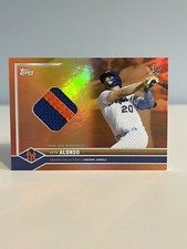 2022 Topps x Bobby Witt Jr Crown Collection Pete Alonso 1/5 Orange Rainbow Relic
