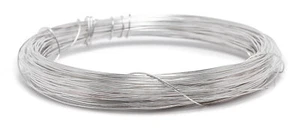 Alambre de plata 0,4 mm x 20 m alambre de cadena plateado con núcleo de cobre alambre para manualidades alambre - Imagen 1 de 1