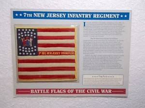Willabee & Ward Battle Flags of the Civil War  7th New Jersey Infantry Regiment - Picture 1 of 4