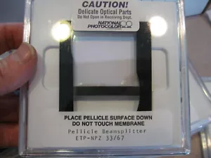 NEW National Photocolor Beam Splitter Pellicle 2-1/2" 33/67 Laser # ETP-NPZ - Picture 1 of 3