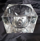 Vtg 1 Gaetano Sciolari Lightolier Ice Cube replacement Glass shade Chipped