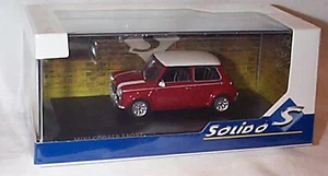 SOLIDO 1/43 DIECAST Mini Cooper Sport Nightfire Red White Roof/Stripes S4316603 - Picture 1 of 2