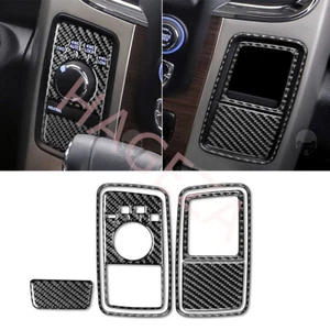Carbon Fiber Fit For Dodge Ram 1500 2013-15 Four Wheel Drive Button Panel Trim B - Picture 1 of 17