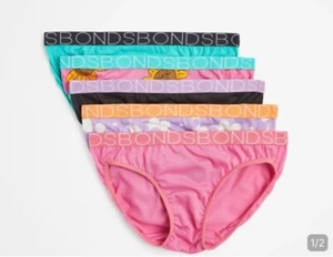 Girls size 10-12 pack of BONDS 5 bikini briefs undies underwear print NEW 727 - Picture 1 of 2