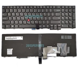 New for Lenovo Thinkpad T540 T540P T550 T560 E531 E540 Keyboard Backlit US - Afbeelding 1 van 6