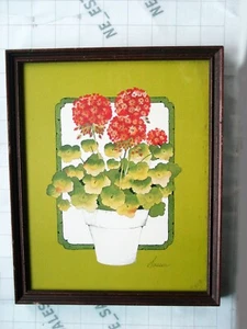 De Colección Retro Flor Arte Floral Impresión Enmarcada SASSER CHAR-THEL Galerías Lectura PA - Imagen 1 de 5