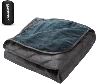 Bessport Campingdecke, warm,leicht, gesteppt mit dickem Fleece 200 x 142 cm - Bild 1 von 4