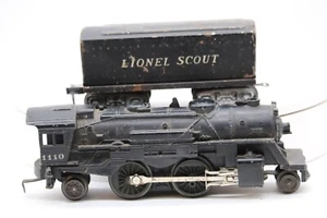 Lionel 1110 Die-cast 2-4-2 Locomotive & Lionel Scout Tender TESTED O Gauge 1:48 - Picture 1 of 6