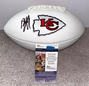 BRETT VEACH SIGNED KANSAS CITY CHIEFS LOGO WHITE FOOTBALL GM SUPER BOW JSA - Picture 1 of 4