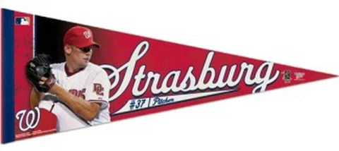 Washington Nationals Strasburg 12x30 Premium Wool Pennant (NEW) Sign Banner Wall Cover