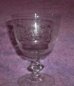 Vintage Clear Glass Wine Glass/Tumbler Glass 4 1/4" TALL - Picture 1 of 2