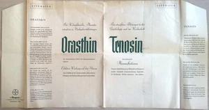 Deutschland, 30er Jahre, Apotheke/Medizin Werbeflyer - Orasthin/Tenosin/Erugon - Bild 1 von 2