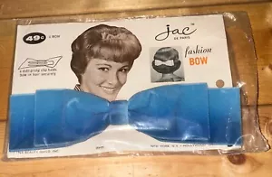 1964 JAC De Paris Fashion Hair Bow Beauty Guild con clip NUOVO confezione aperta - Foto 1 di 10