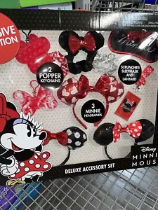 Disney Exclusive Collection Minnie Mouse Deluxe Travel Accessory Headband Set - Picture 1 of 2