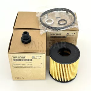 4x Oil Filter Kit for 21-23 Hyundai Elantra Kona Sonata Kia Sportage 26350-2J000 - Picture 1 of 8