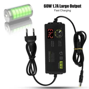 DC 3V-36V 1.7A 60W Adjustable Voltage Power Supply Adapter Charger Transformer U - Picture 1 of 8