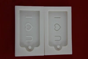 I Love You Erkennungsmarken Fondant Kerze Schmelzt Seife Eiswürfel Kuchen Backen - Bild 1 von 4