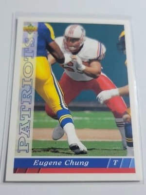 EUGENE CHUNG 1993 Upper Deck #302.  PATS - Image 1 of 2