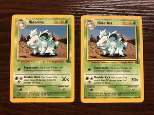 Pokemon TCG "Nidorina" - Jungle Set (40/64) Uncommon (2 Cards)
