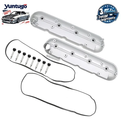 Aluminum Engine Valve Cover for 99-08 Chevy Silverado GMC Sierra 4.8L 5.3L 5.7L - Image 1 of 4