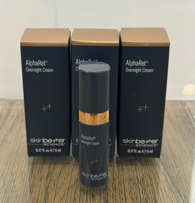 SkinBetter Science AlphaRet Overnight Cream 15ml (3*5ml) NEW In Box FREE SHIPP - image 1 of 4