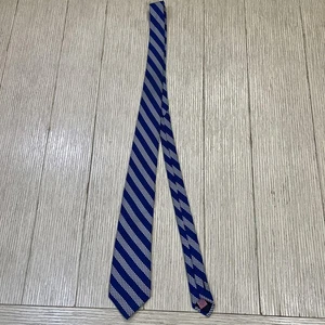 Vineyard Vines Krawatte Herren Einheitsgröße blau weiß gestreift Wal 100 % Seide Designer - Bild 1 von 5
