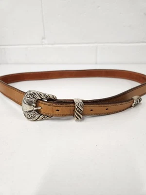 Cinturón de cuero para mujer Nocona talla 36, en color camel/bronceado. Oeste/suroeste Foto 1 de 4