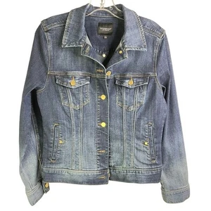 Chaqueta Jean Liverpool Los Angeles Clásica Mujer S Desteñida Azul Envejecido Algodón - Imagen 1 de 10