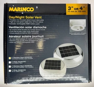 Marinco N20803S Day/Night Solar Vent, 3" Stainless Steel - Picture 1 of 6
