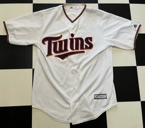 Maglia bianca Eddie Rosario Minnesota Twins #20 Majestic Cool Base taglia media - Foto 1 di 8