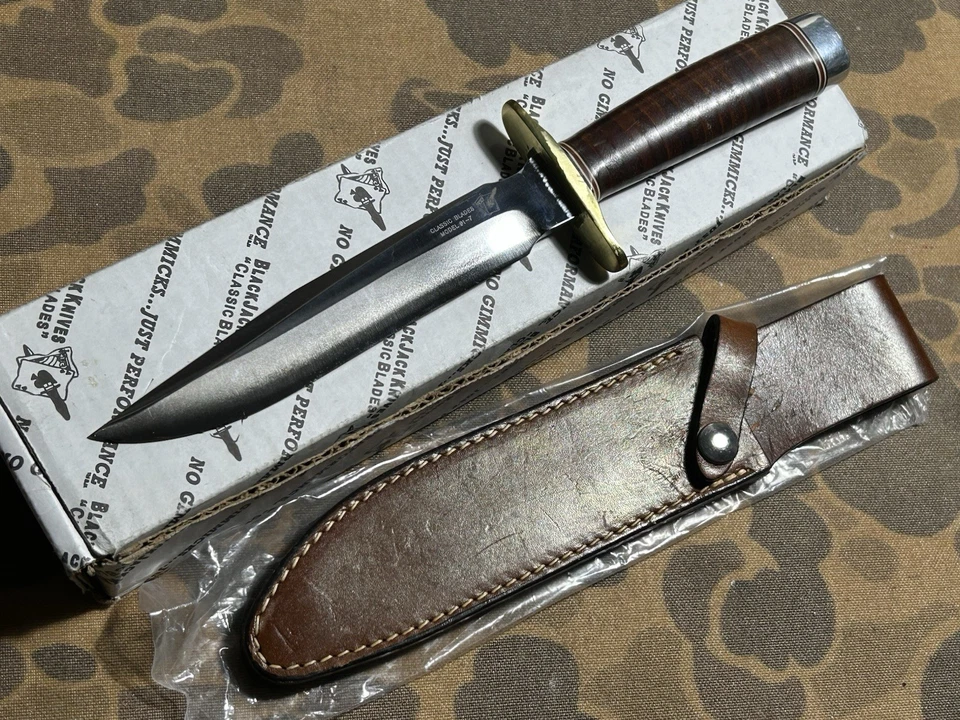 Cuchillo BLACKJACK de Colección Hojas Clásicas Modelo 1-7 Randall Clon EXCELENTE Estado en CAJA Foto 1 de 4