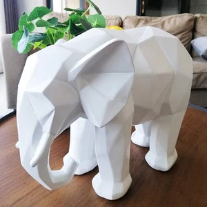 Asnomy Nordic Modern Polyresin Elephant Figurine Home Decor, Originality Home - Picture 1 of 6