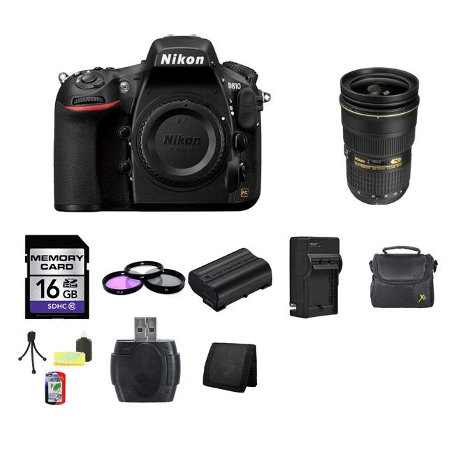 Nikon D810 Digital SLR Camera w/24-70mm Lens 16GB Package - Image 1 of 1
