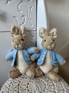 Gund Peter Rabbit Soft Toy 12” Plush A26415 Excellent Condition X 2 Cute Bunnies - Picture 1 of 6