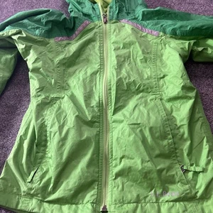 LL Bean Jacket Youth Small Size 8 Trail Model Rain Fleece Lined Hooded 286126 - Picture 1 of 10