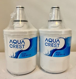 Set Of 2 New Sealed Aqua Crest Refrigerator Water Filters Model AQF-FF11B - Picture 1 of 5
