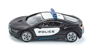 SIKU 1533 BMW I8 US Police Black 1:55 1:60 Scales Diecast Model Car - Picture 1 of 5