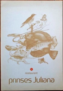 Prinses Juliana Restaurant 1981 Speisekarte Valkenburg a d Geul - Niederlande - Michelin 2* - Bild 1 von 2